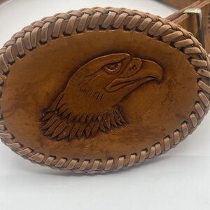 Handmade Vintage Eagle Leather Belt